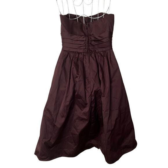 David’s Bridal Women's Brown Strapless Dress Size 4 - Picture 2 of 4